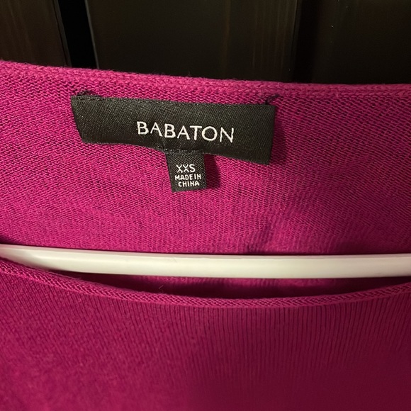 NWOT Babaton beautiful light weight sweater/top with cut out back. Sizexxs. - Picture 2 of 4
